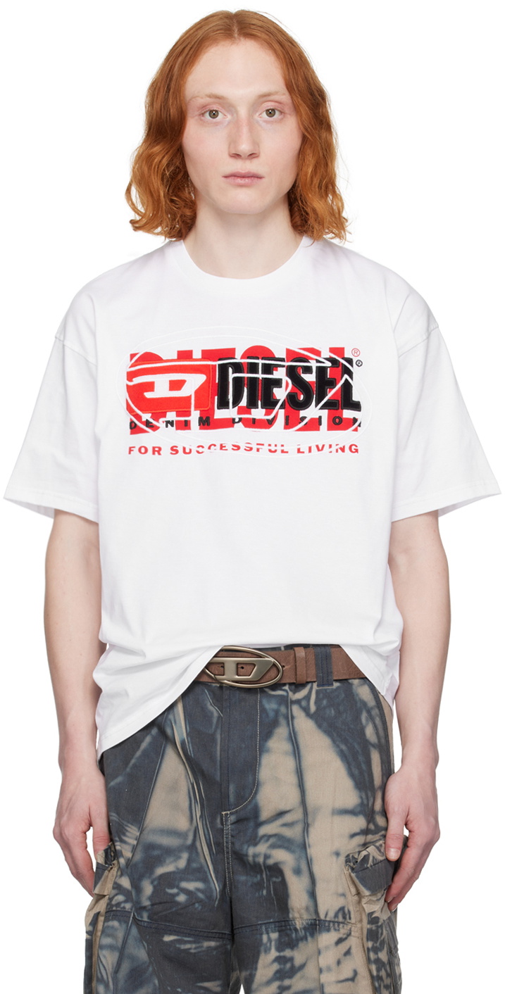 Diesel White T-Boxt T-Shirt Diesel