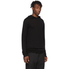 Rick Owens Black Cashmere Hoodie