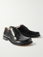 LOEWE - Terra Glossed-Leather Derby Shoes - Black