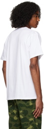 BAPE White 1st Camo College T-Shirt
