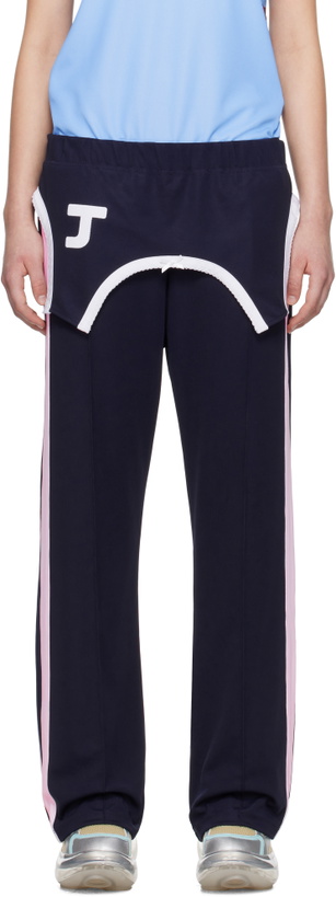 Photo: I'm Sorry by Petra Collins SSENSE Exclusive Navy JennyFax Edition Layered Track Pants