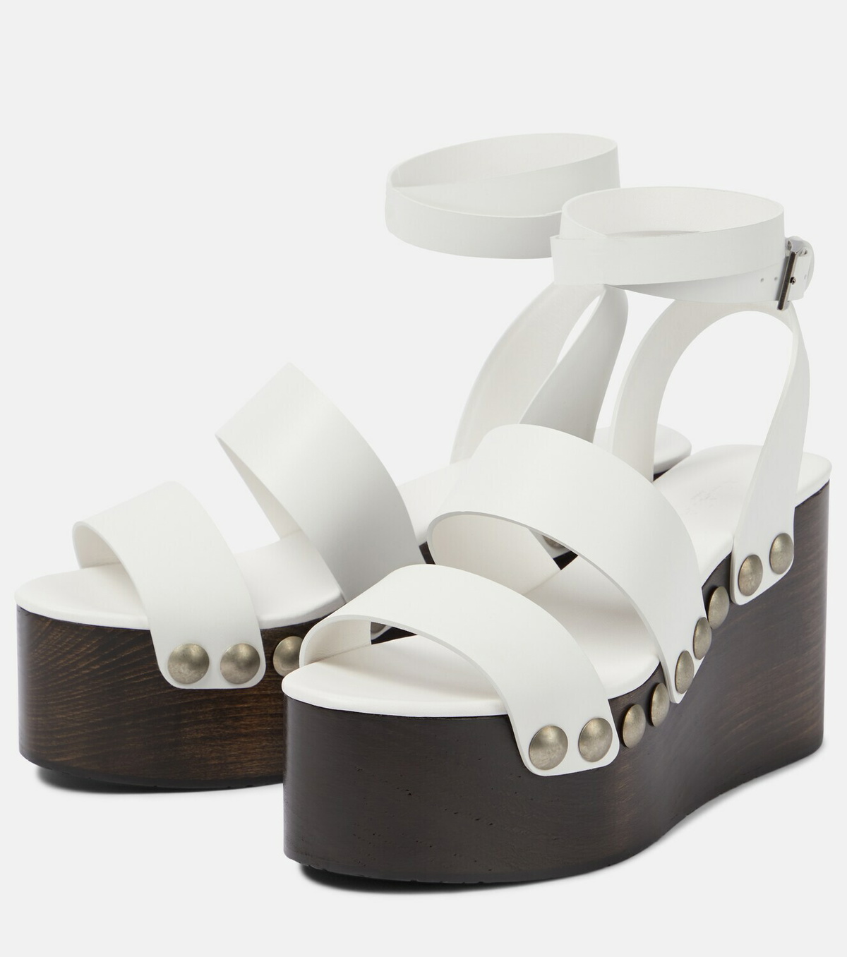 Alaa Leather wedge sandals ALAA