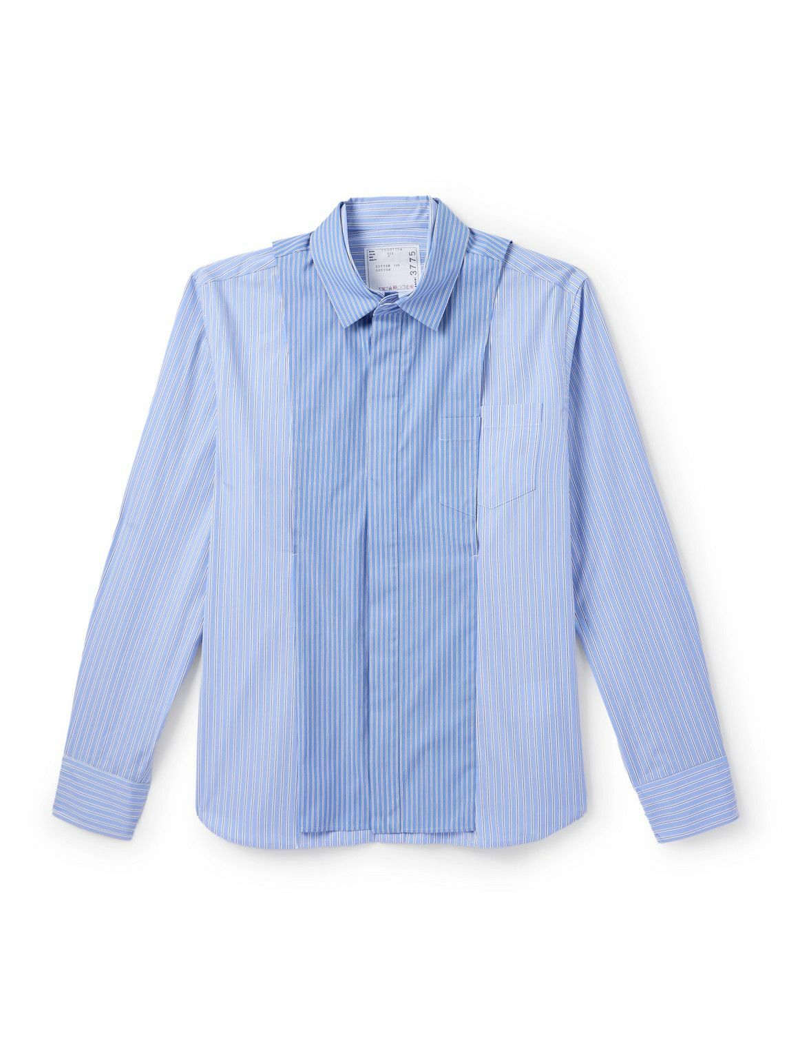 sacai White Pleated Shirt Sacai