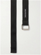 BALENCIAGA - 3cm Logo-Appliquéd Webbing Belt - Black