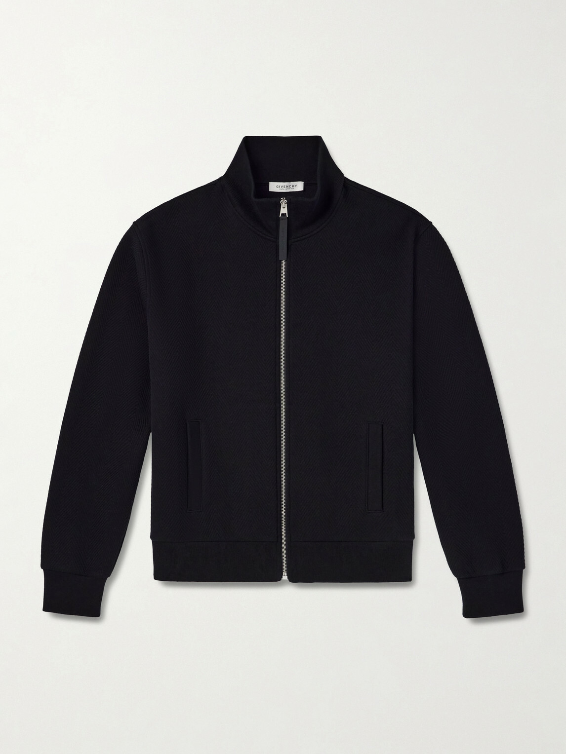 Givenchy - Cotton-Blend Zip-Up Sweatshirt - Black