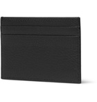 Balenciaga - Logo-Print Textured-Leather Cardholder - Men - Black