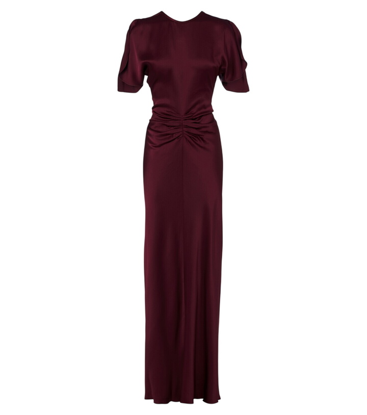 Photo: Victoria Beckham Isabella gathered crêpe satin gown