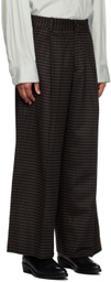 stein Brown & Black Check Trousers