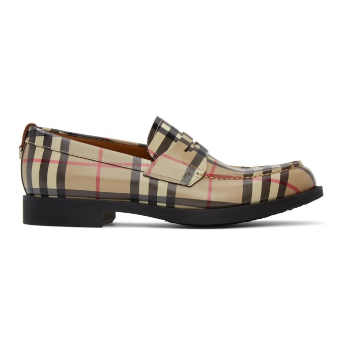 Photo: Burberry Beige Vintage Check Loafers