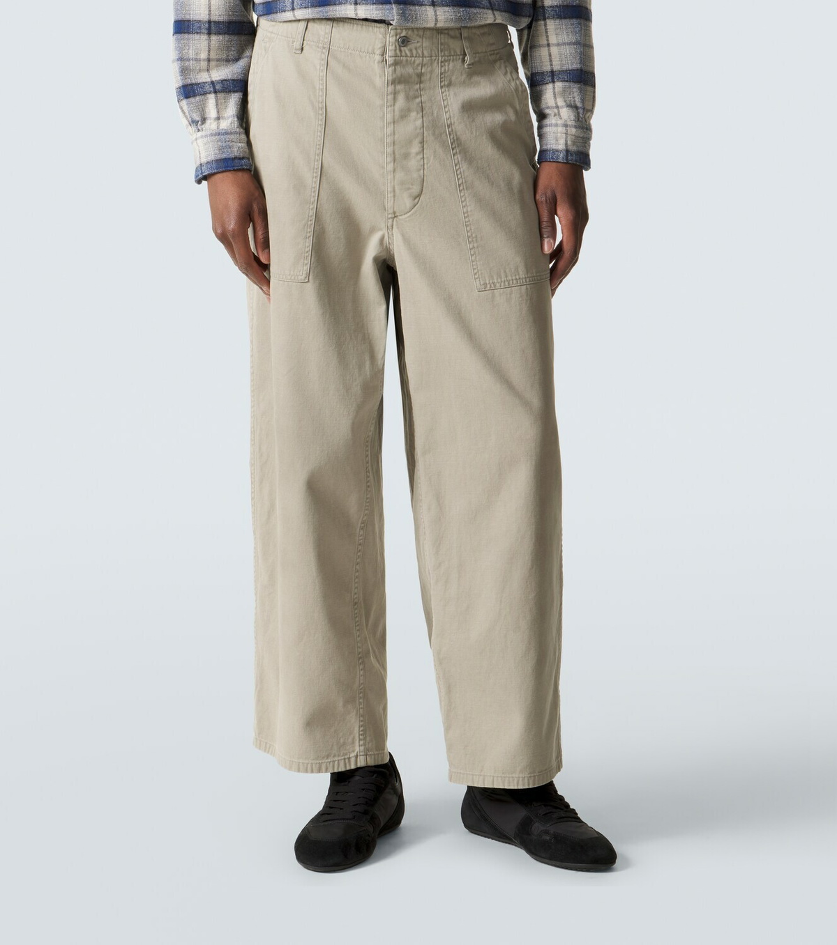 A.Presse Vintage cotton straight pants