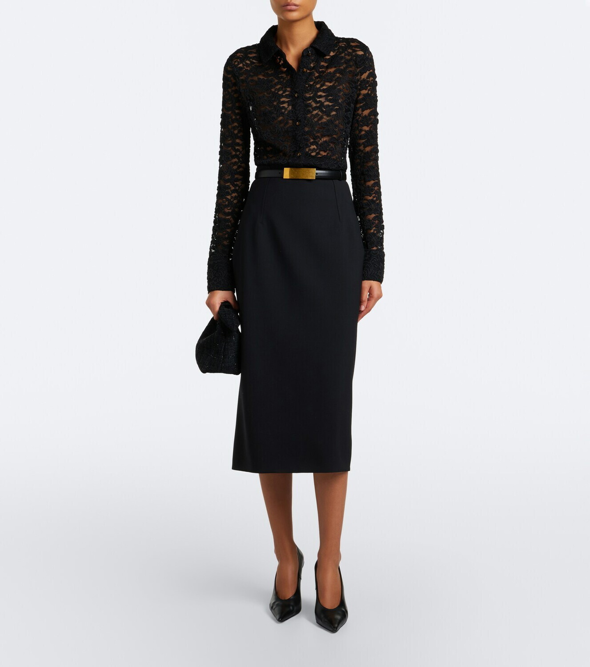 Veronica Beard Wittaker sheer lace blouse
