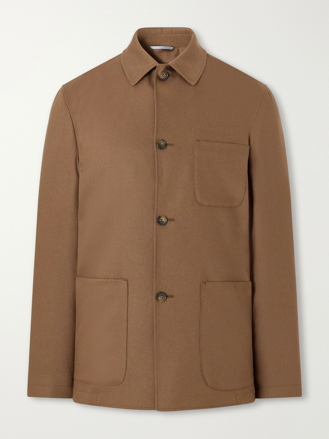 Canali - Wool-Blend Jacket - Brown