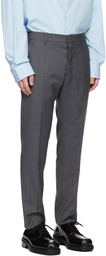 AMI Alexandre Mattiussi Gray Straight-Leg Trousers