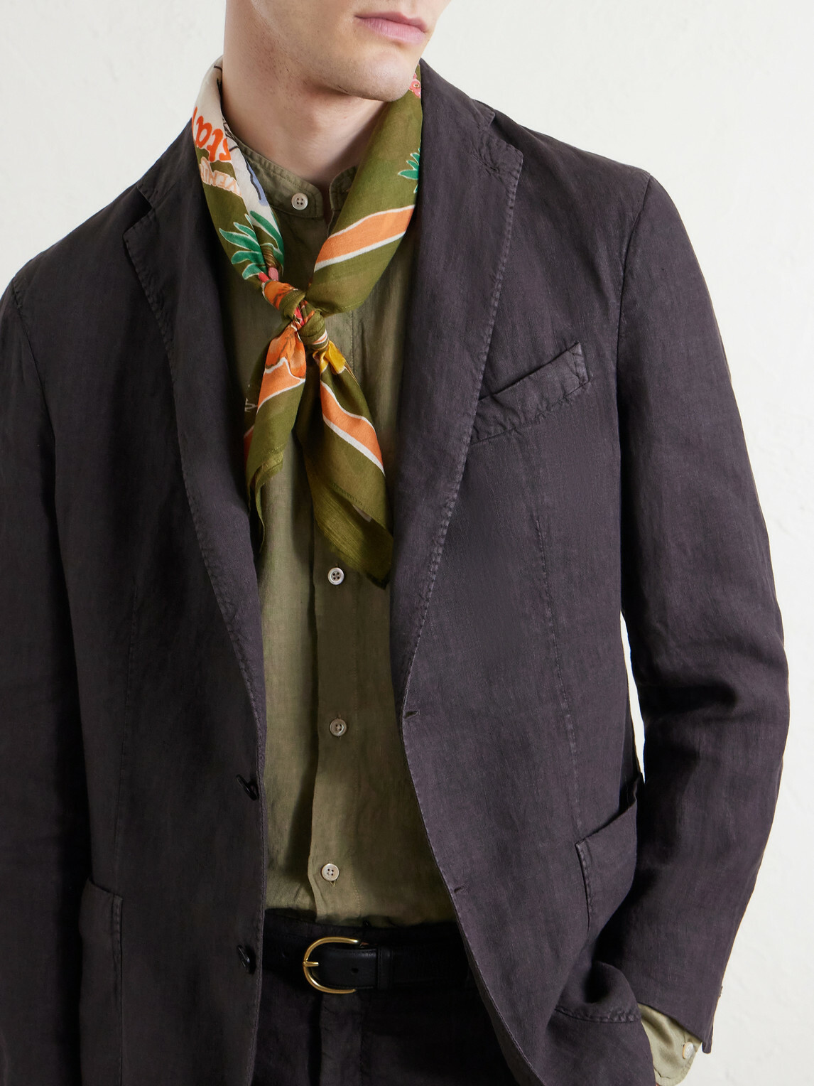 Hartford - Bandana-Print Cotton-Voile Scarf