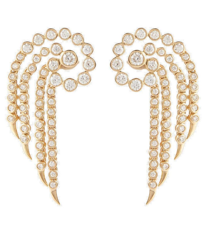 Photo: Ondyn Sparkler 14kt gold earrings with diamonds