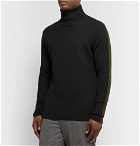 Barena - Slim-Fit Colour-Block Virgin Wool Rollneck Sweater - Green