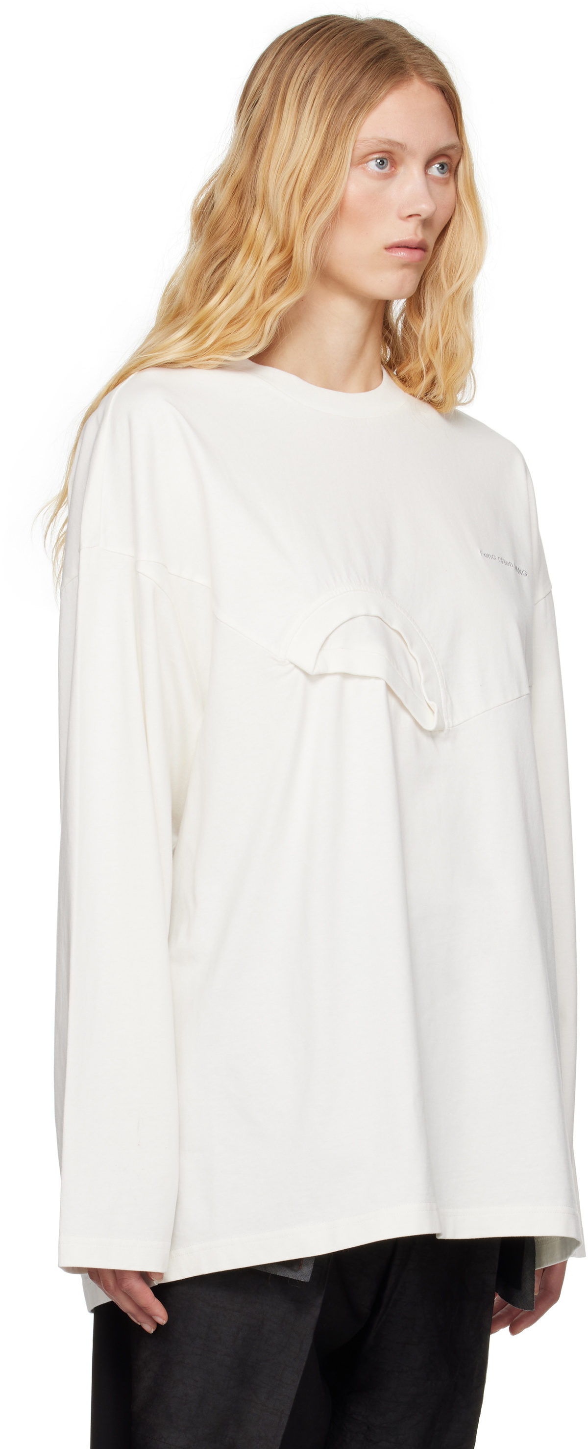 Feng Chen Wang White Oversized 2 In 1 Sweatshirt