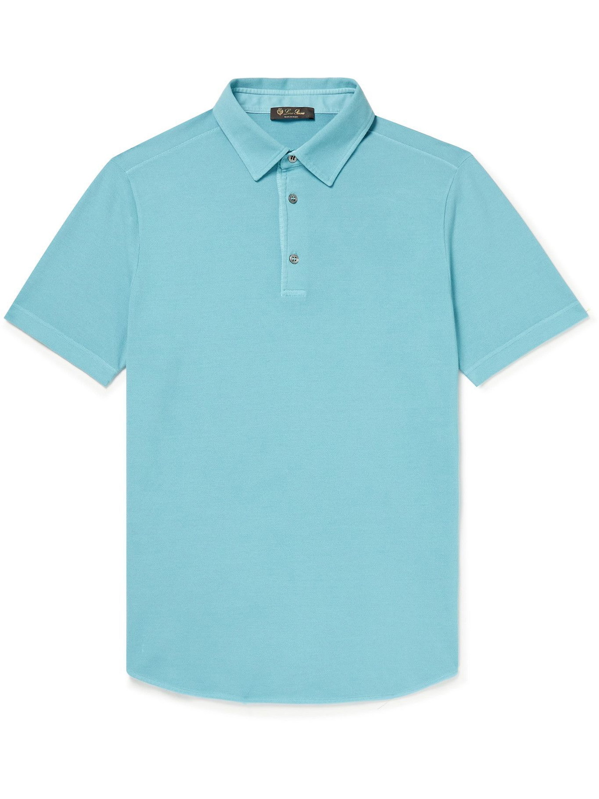 Loro Piana - Cotton-Piqué Polo Shirt - Blue Loro Piana