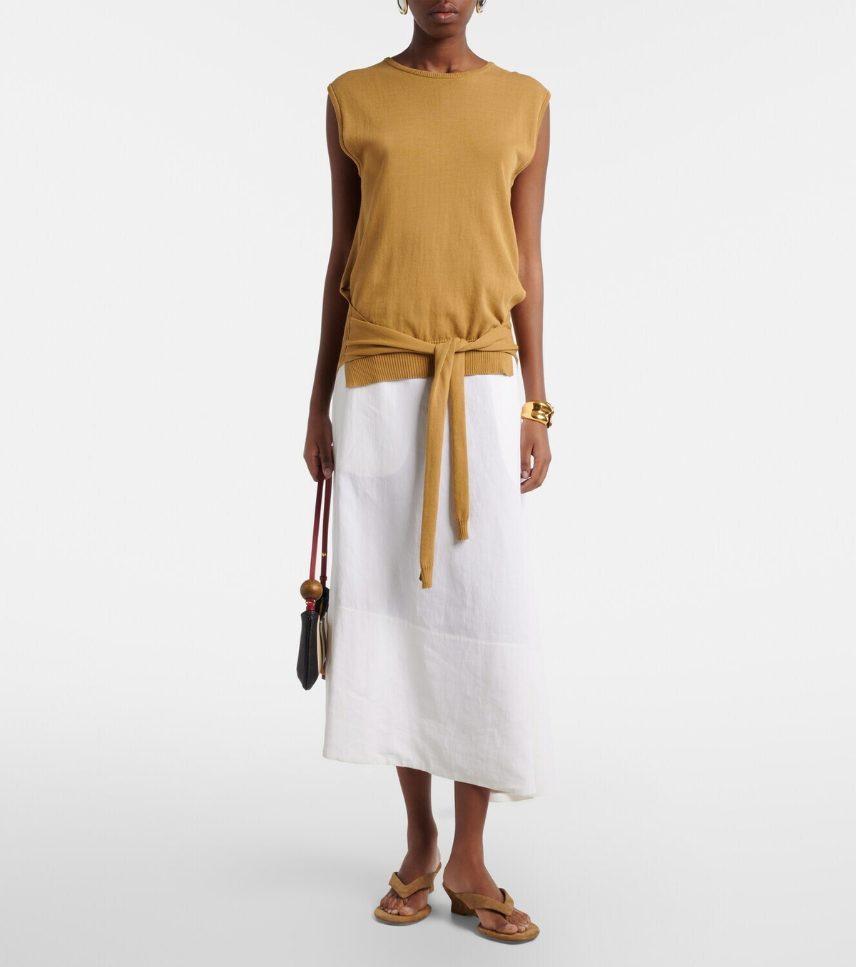 Le Monde Béryl Micro Wedge 40 suede thong sandals