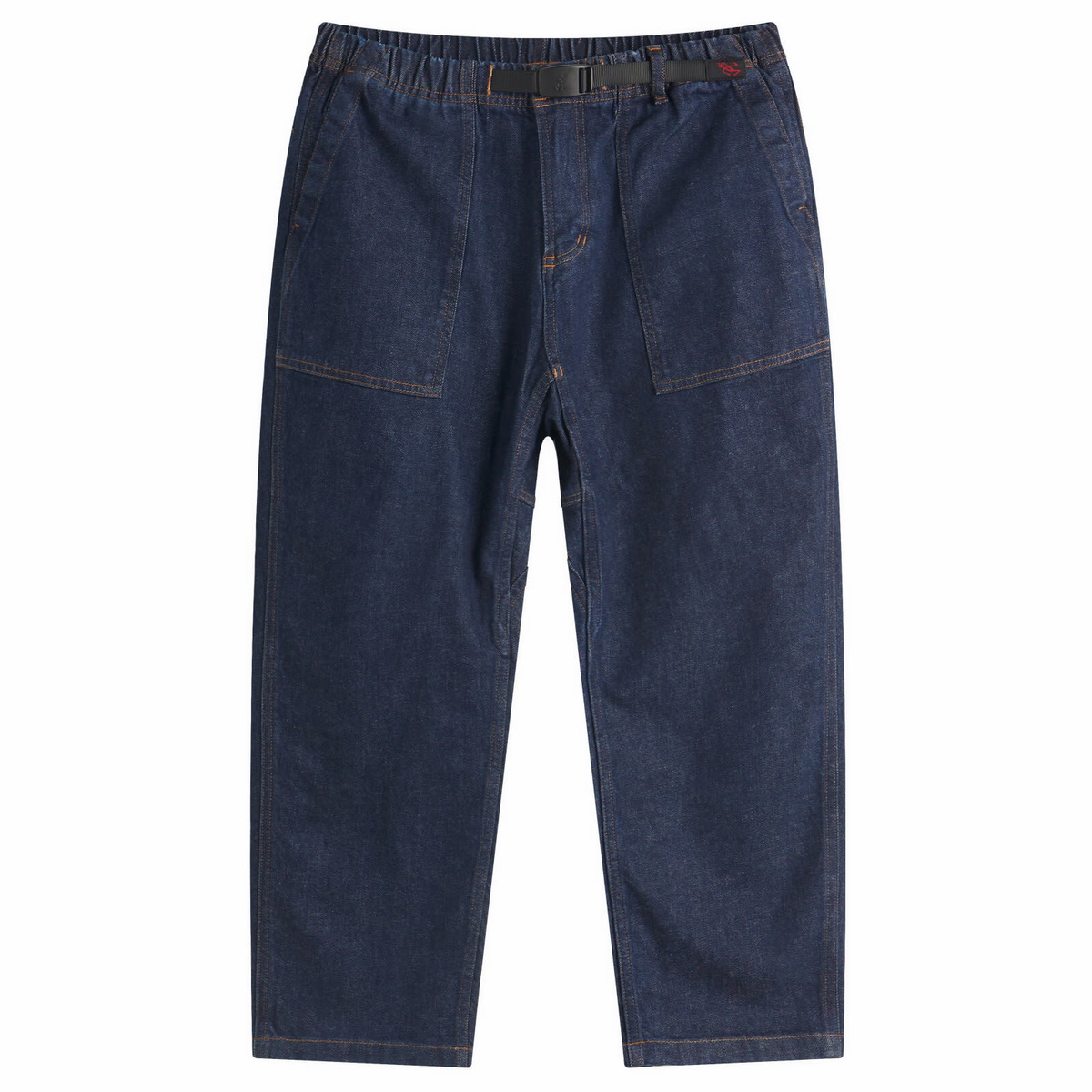 Gramicci Women's Stretch Denim Loose Tapered Pants in One Wash