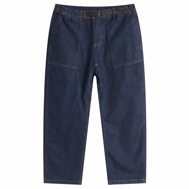 Photo: Gramicci Women's Stretch Denim Loose Tapered Pants in One Wash