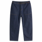 Gramicci Women's Stretch Denim Loose Tapered Pants in One Wash