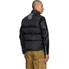 Undercover Black and Multicolor Kolor Edition Down Leather Sleeve 30th Jacket
