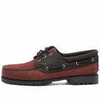 Timberland Men's 3-Eye Classic Lug Shoe in Burgundy Nubuck