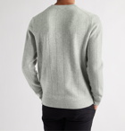 CLUB MONACO - Ribbed Mélange Wool and Cashmere-Blend Sweater - Gray