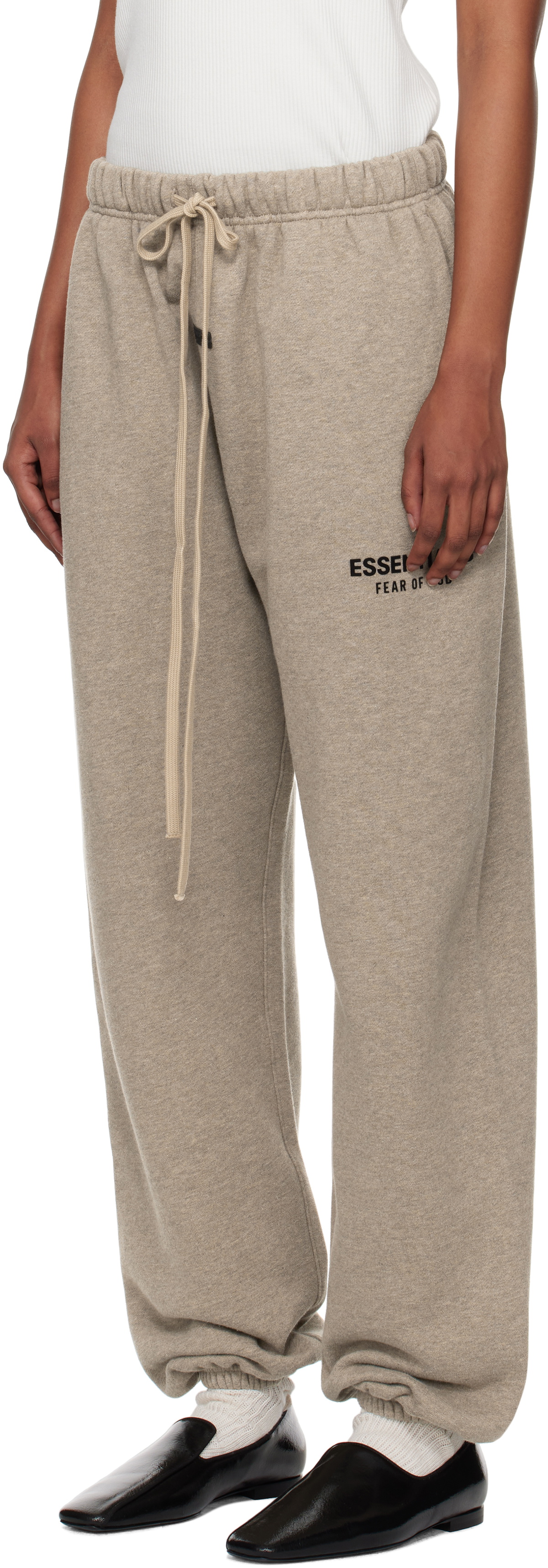Fear of God ESSENTIALS Beige Fleece Lounge Pants Fear Of God