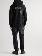 Moncler Genius - 6 Moncler 1017 ALYX 9SM Embellished Cotton-Blend Jersey Hoodie - Black