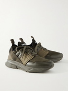 TOM FORD - Jago Neoprene, Mesh and Nylon Sneakers - Green