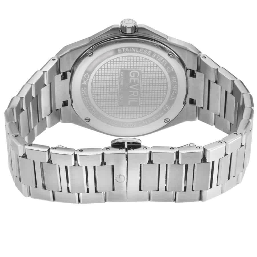Gevril Montauk Quartz White Dial Mens Watch 49901B