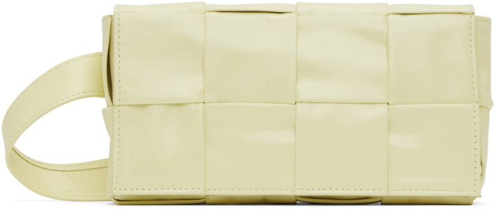 Photo: Bottega Veneta Yellow Cassette Belt Bag