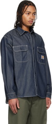 Carhartt Work In Progress Blue Tigan Denim Overshirt