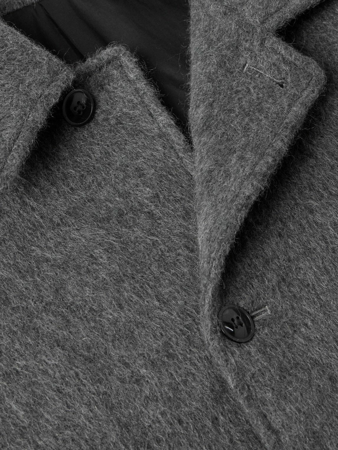 Kaptain Sunshine - Hunter Brushed Wool, Mohair and Camel-Blend Coat - Gray