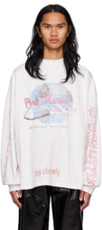 Balenciaga White Pink Martini Merch Long Sleeve T-Shirt