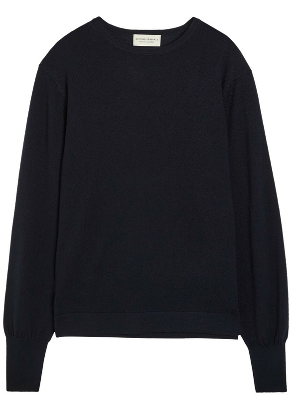 Photo: Officine Générale Nina Merino Wool Jumper Navy