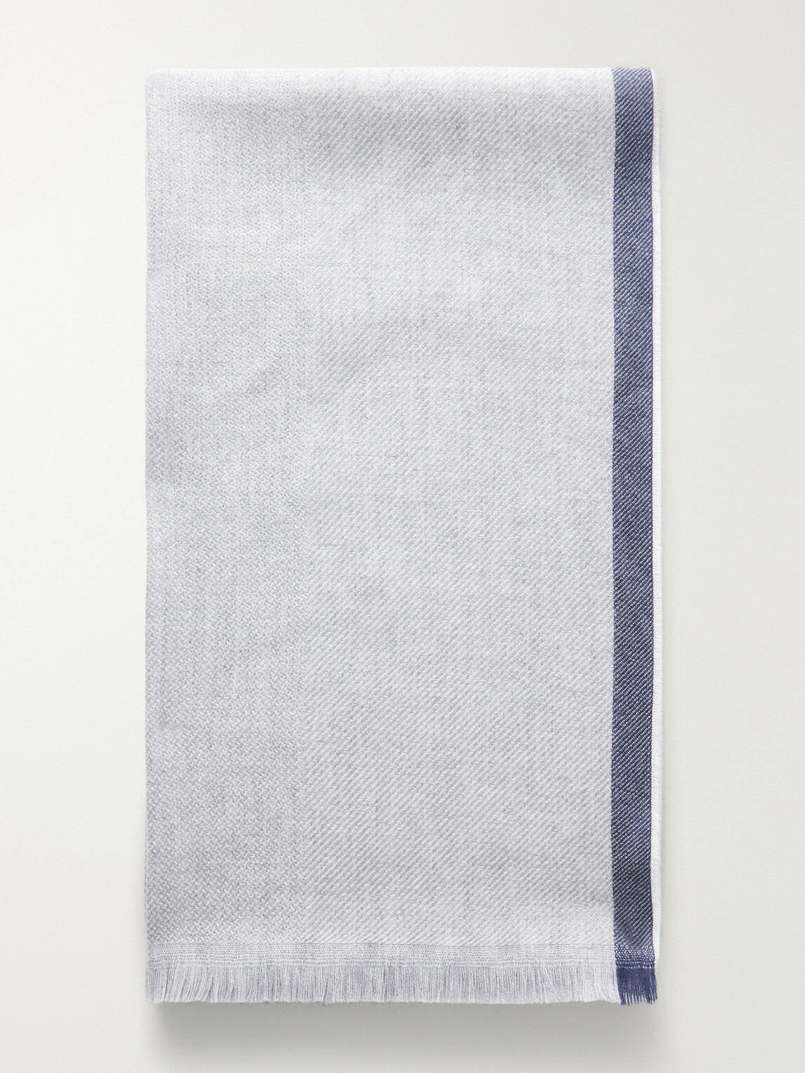 Brunello Cucinelli - Fringed Wool and Cashmere-Blend Scarf