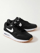 Nike Golf - Air Max 1 ’86 OG G Suede, Leather and Mesh Golf Sneakers - Black