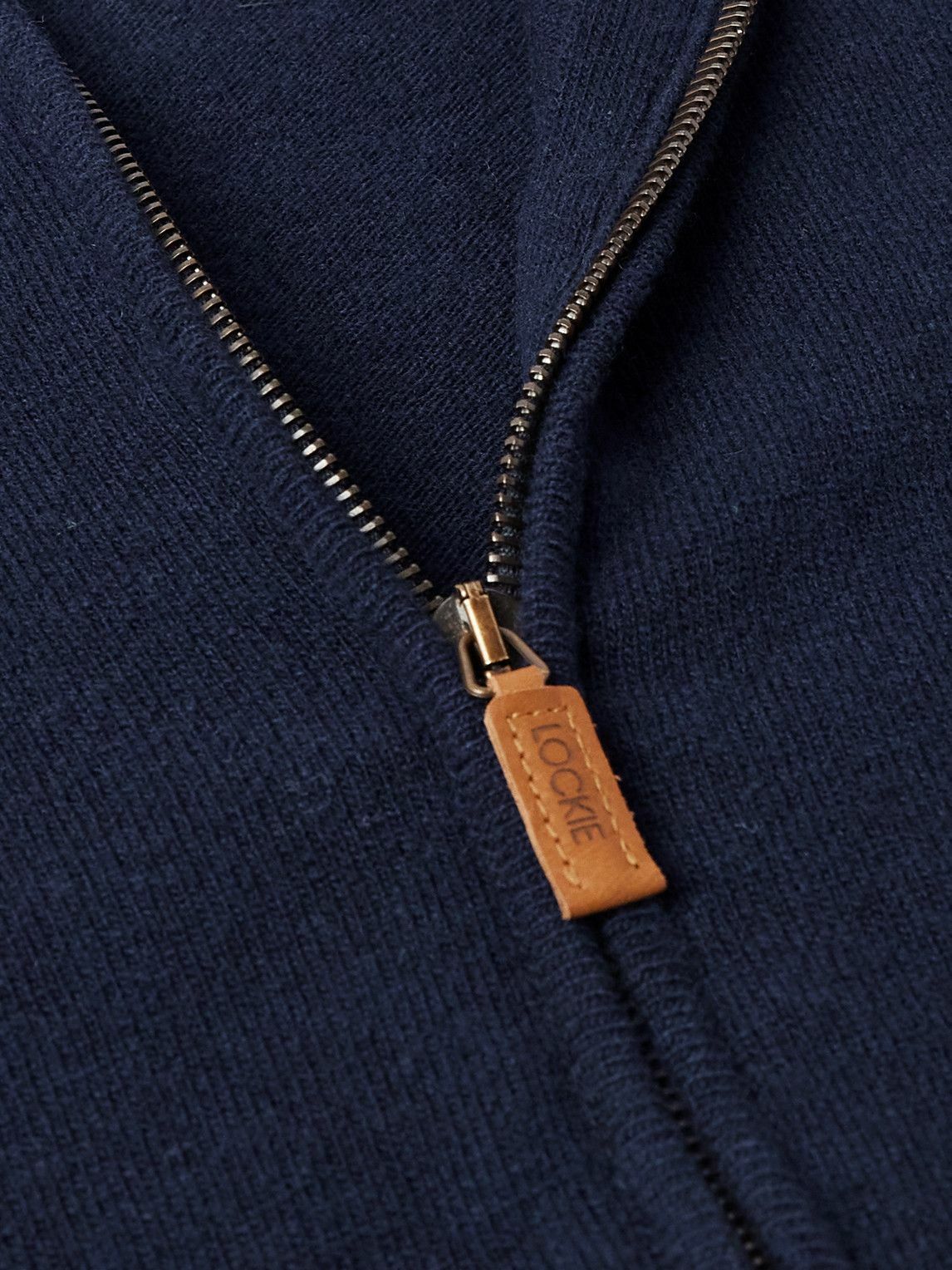 Kingsman - William Lockie Slim-Fit Merino Wool and Cashmere-Blend Zip-Up Cardigan - Blue