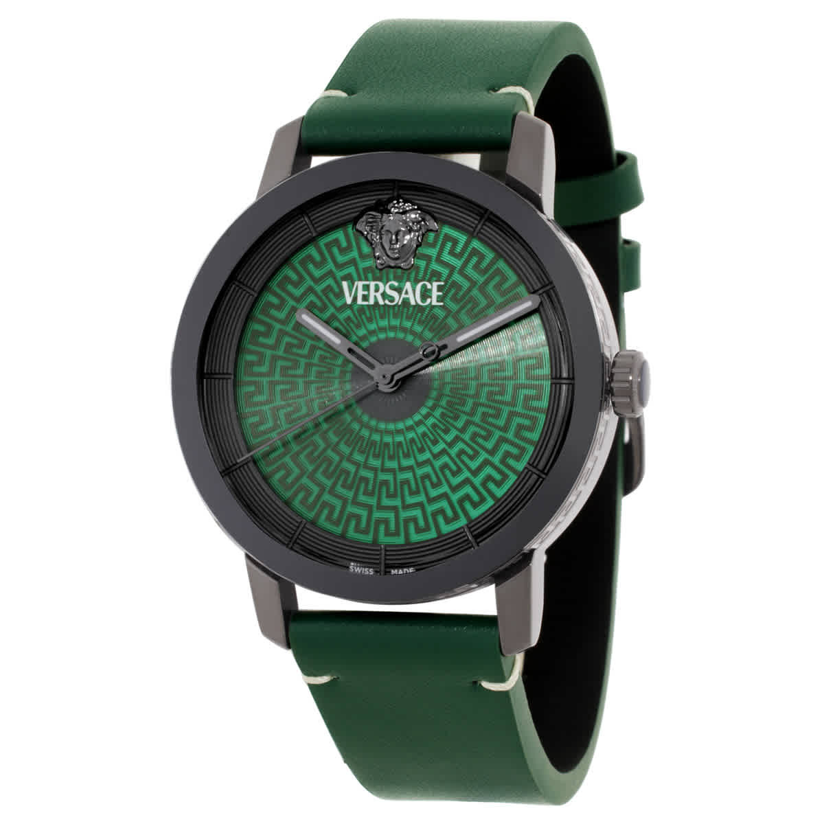 Versace V-Helix Quartz Green Dial Mens Watch VE9G00224 Versace