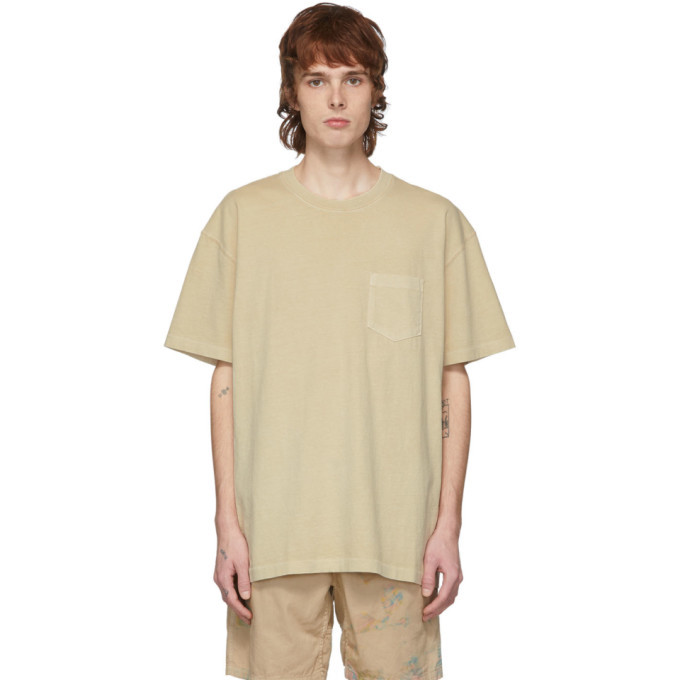 Photo: John Elliott Tan Loose Stitch Pocket T-Shirt