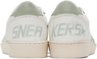 Golden Goose SSENSE Exclusive White & Green Ball Star Sneakers