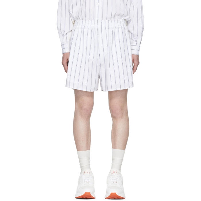 Photo: Stella McCartney White and Blue Striped Shorts 