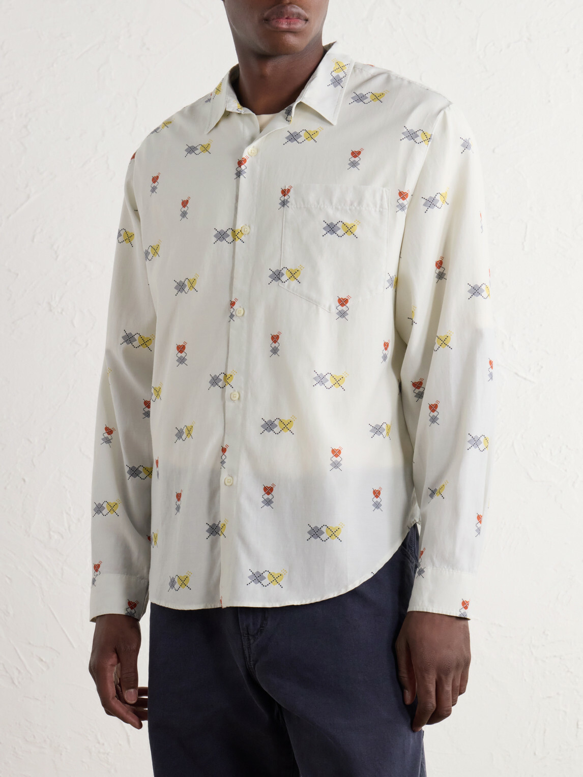 Human Made - Printed Poplin Shirt - Neutrals