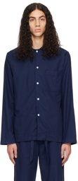 Tekla Blue Pocket Pyjama Shirt