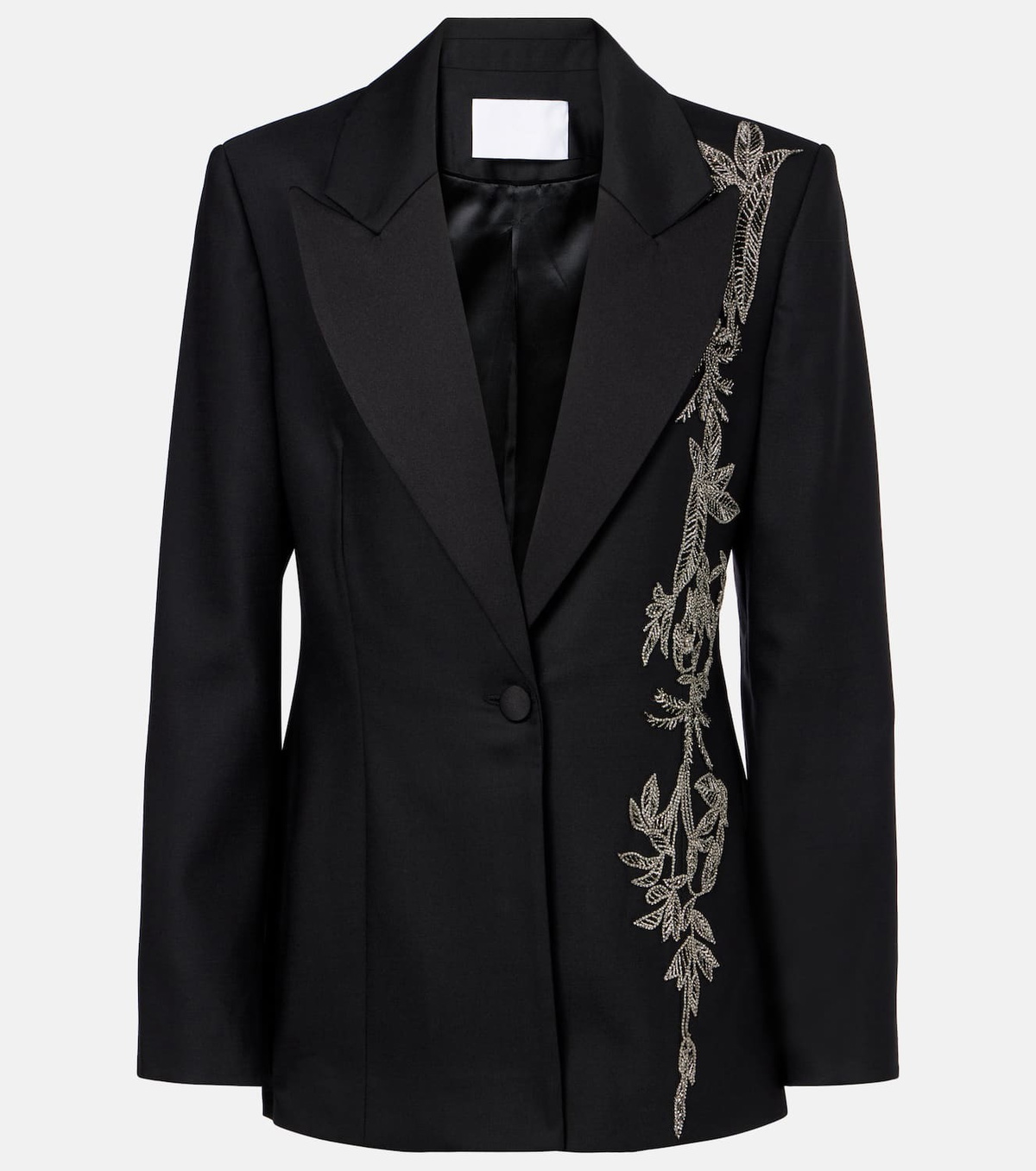 Costarellos Lesia embellished wool-blend blazer