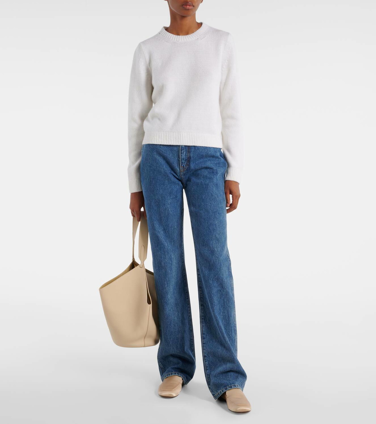 Khaite Monroe satin loafers