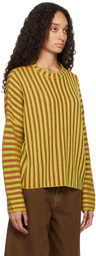 Eckhaus Latta Yellow Keyboard Sweater